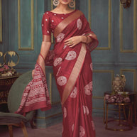 Silk Handloom Silk Saree with Blouse for Premium Ethnic and Traditional Wear | ALL-HOLLAND SILK-107