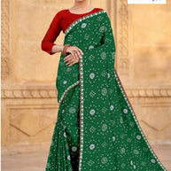 Designer Printed Saree with Blouse Piece for Special Occasions | TD-ROSE