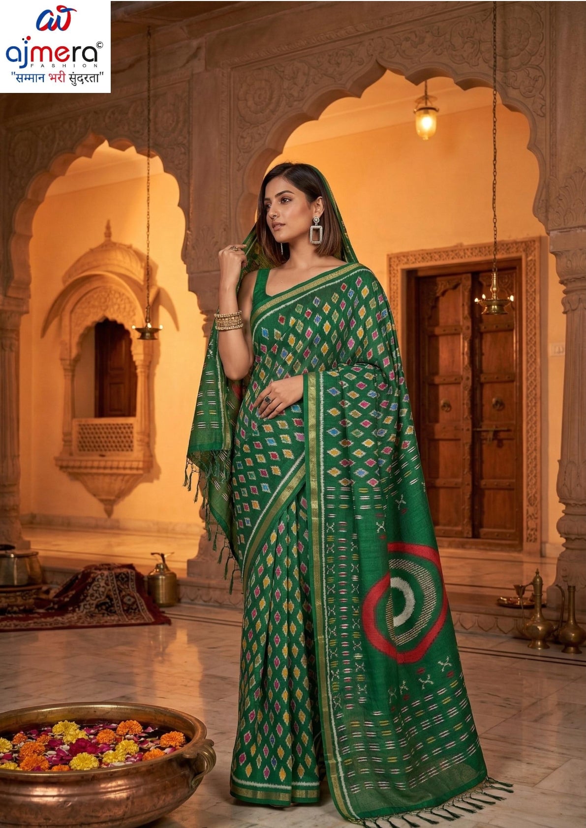 Classic Printed Saree with Blouse Piece for Timeless Traditional Style  | RMF-BRIDAL VOL-8