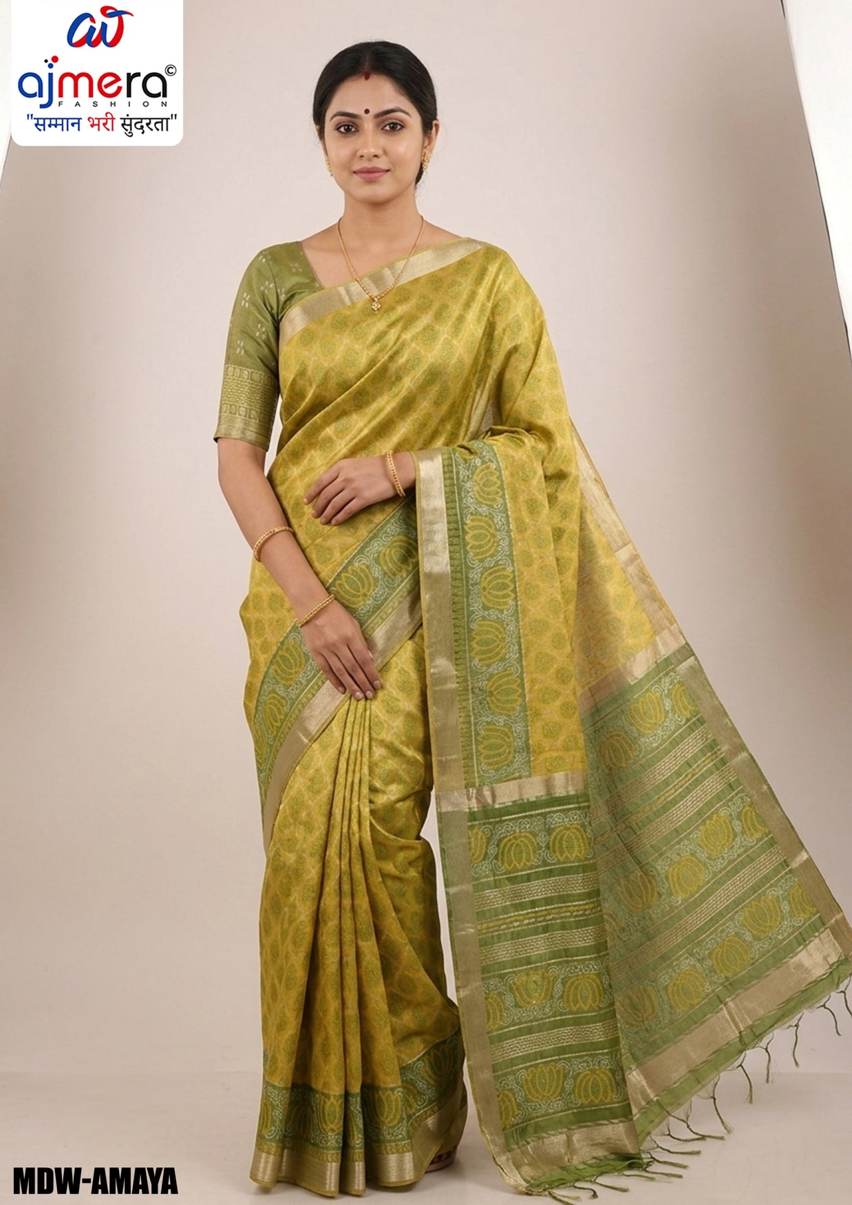 Festive Elegance Jacquard Silk Saree With Blouse Piece | MDW-AMAYA