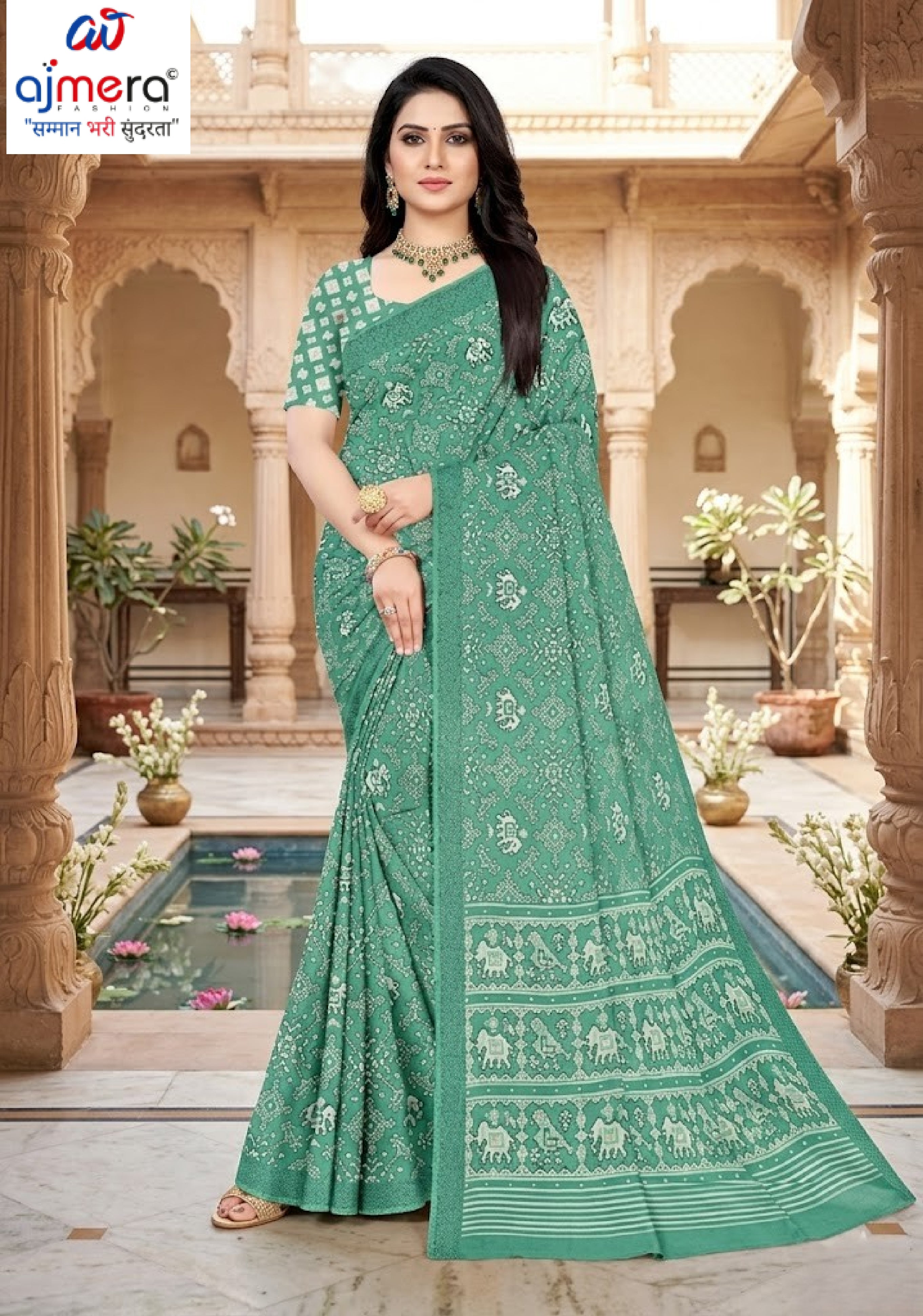 Stylish Printed Saree with Blouse Piece for Traditional Celebrations | PUS-DREAM GIRL-118