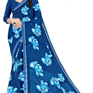 Reniyal Print Loose Saree with Blouse for Premium Ethnic and Traditional Wear | CAS-RAJ BHOG