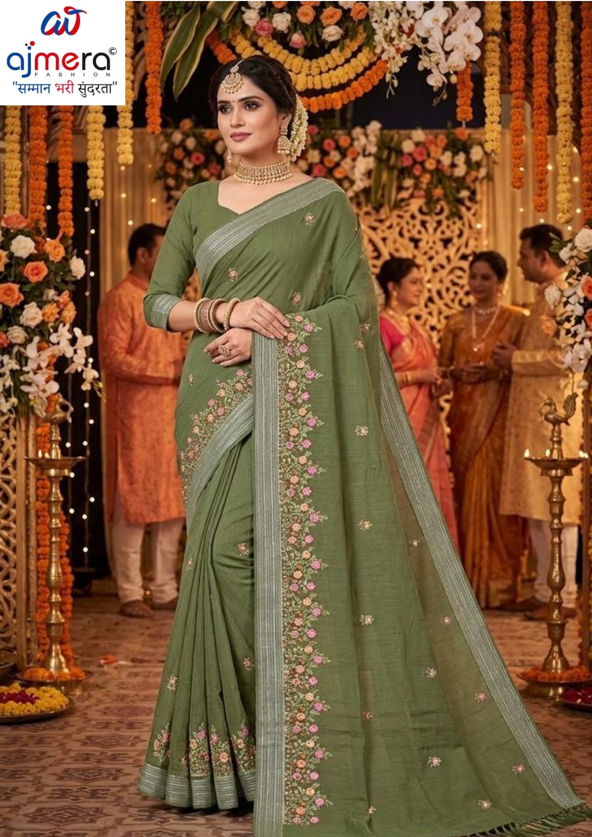 Fancy Cotton Saree with Blouse Piece for Premium Ethnic and Traditional Wear | VKF-TARPAN