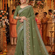 Fancy Cotton Saree with Blouse Piece for Premium Ethnic and Traditional Wear | VKF-TARPAN