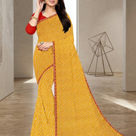 Chic Printed Saree with Blouse Piece for Sophisticated Ethnic Style  | JS-NIKITA