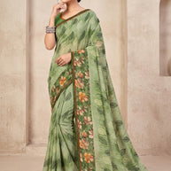 Chic Printed Saree with Blouse Piece for Sophisticated Ethnic Style | PRM-MISS UNIVERSE
