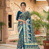 Classic Printed Saree without Blouse for Timeless Traditional Style  | GLC-KALASH