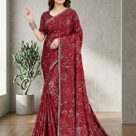 Designer Printed Saree with Blouse Piece for Special Occasions | RDD-NAYRA
