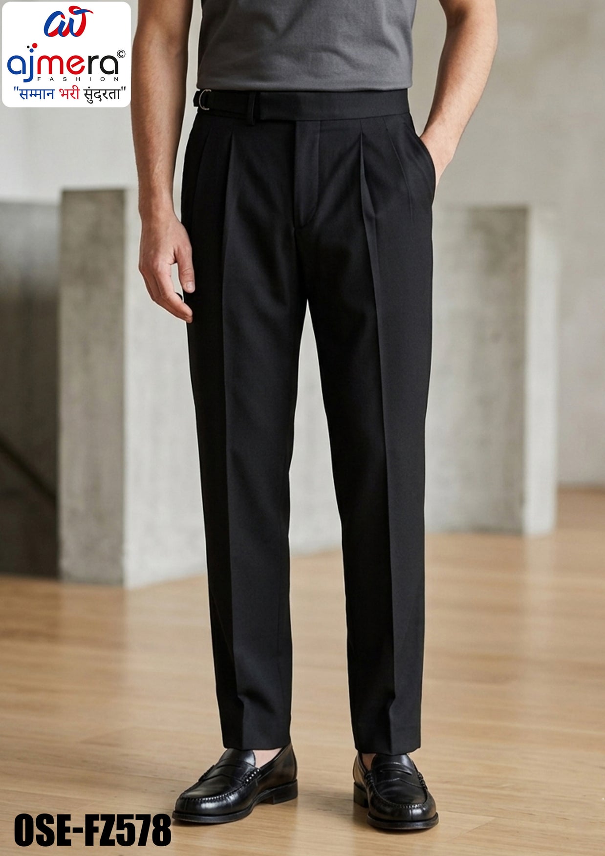 Premium Men's Formal Pant for Office & Business Wear | OSE-FZ578