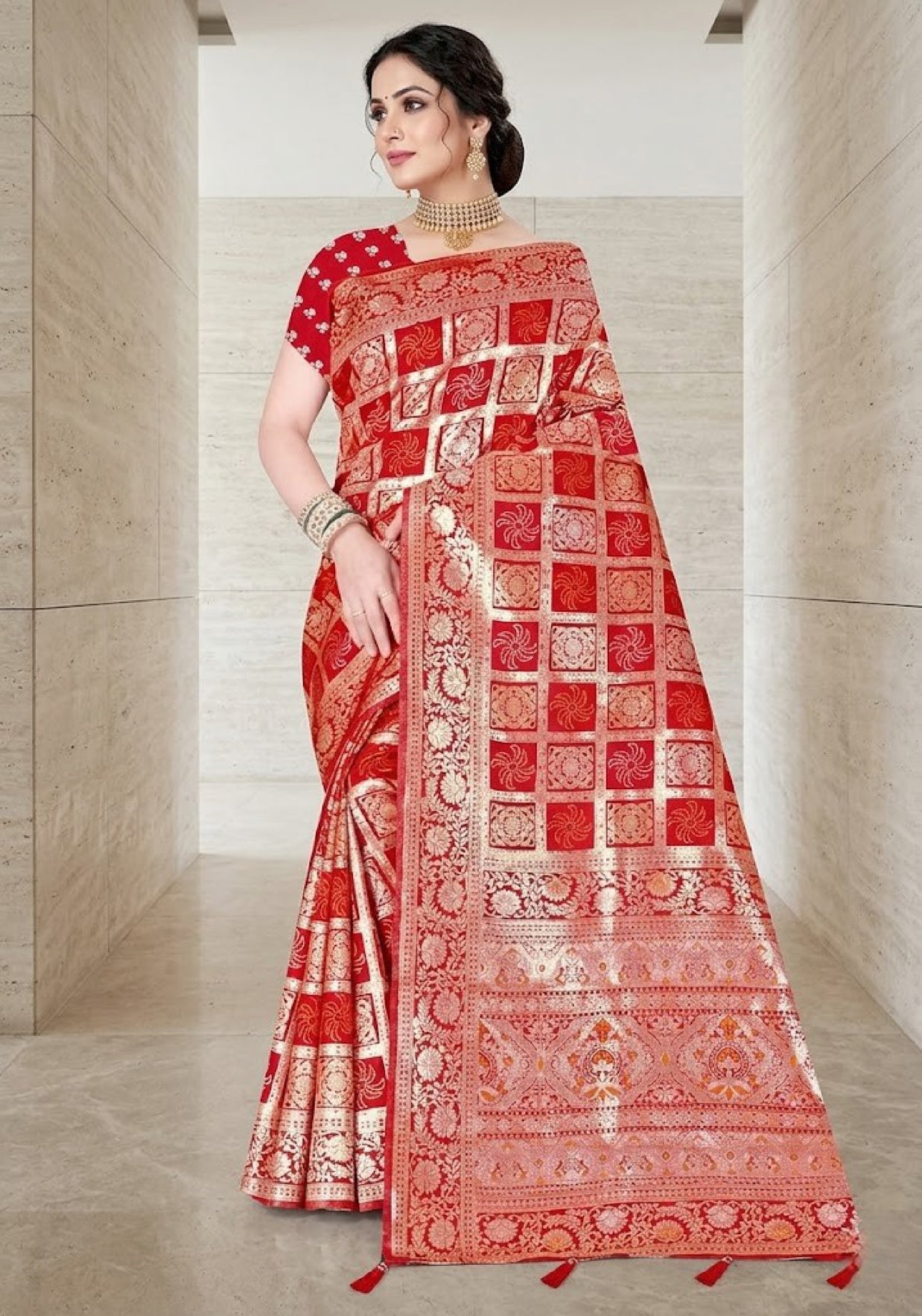 Designer Jacquard Silk Saree with Blouse Piece for Traditional Occasions | TUL-PREM PAKHI SILK VOL-06