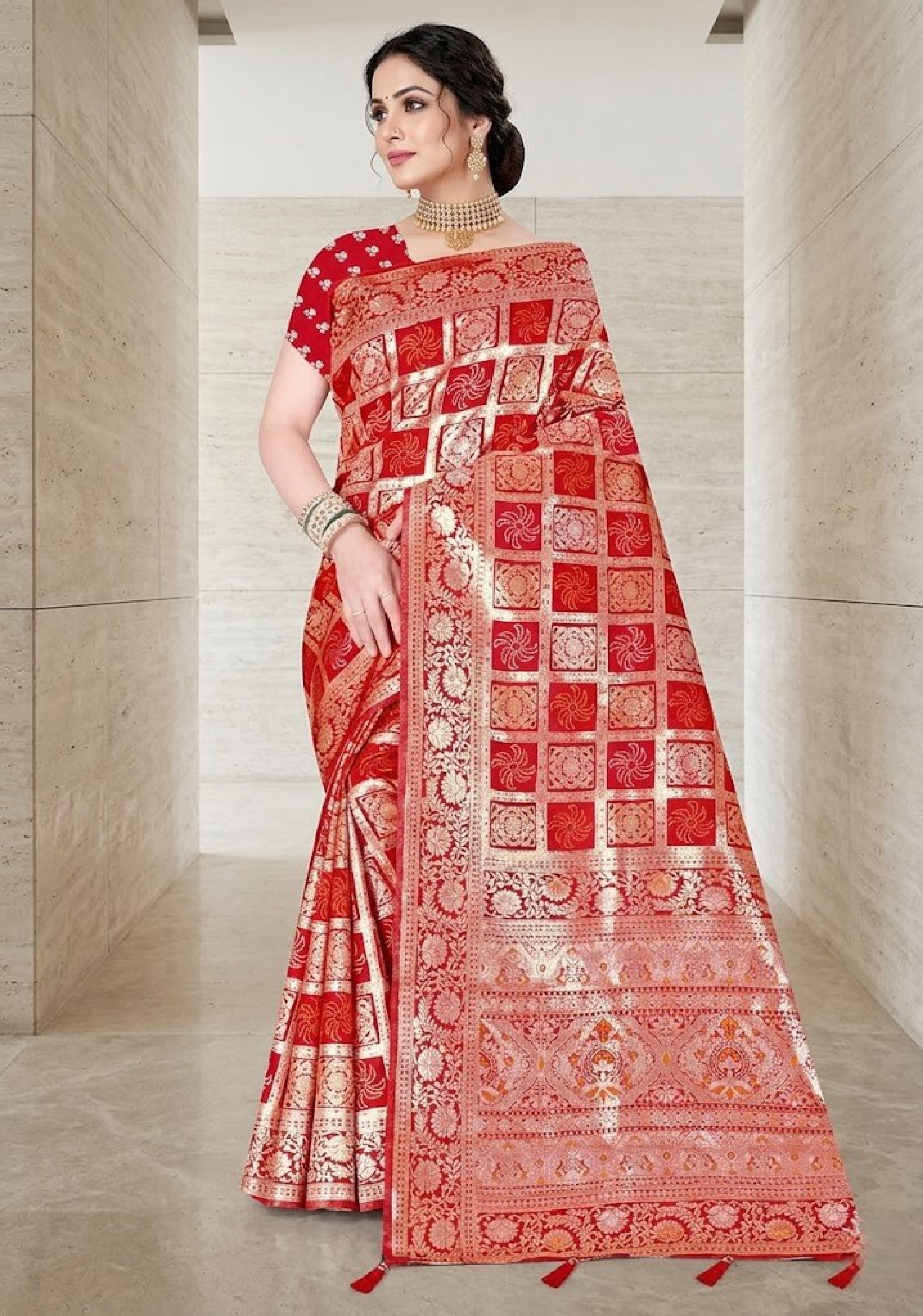 Designer Jacquard Silk Saree with Blouse Piece for Traditional Occasions | TUL-PREM PAKHI SILK VOL-06
