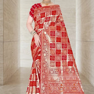 Designer Jacquard Silk Saree with Blouse Piece for Traditional Occasions | TUL-PREM PAKHI SILK VOL-06