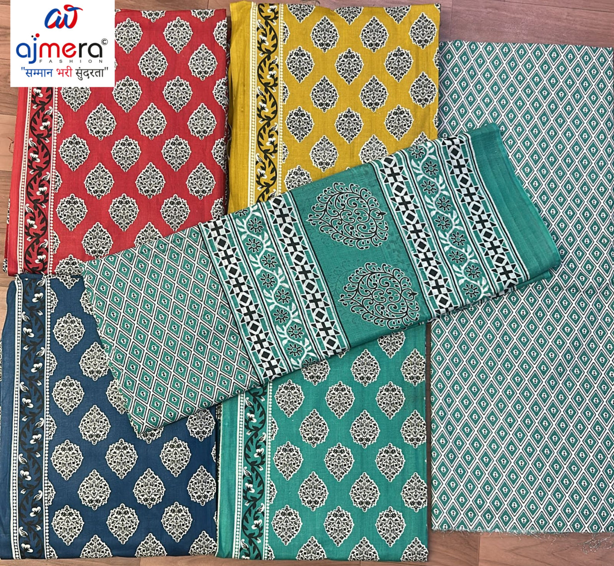Premium Cotton Unstitched Suit Set | NCY-PRIYA