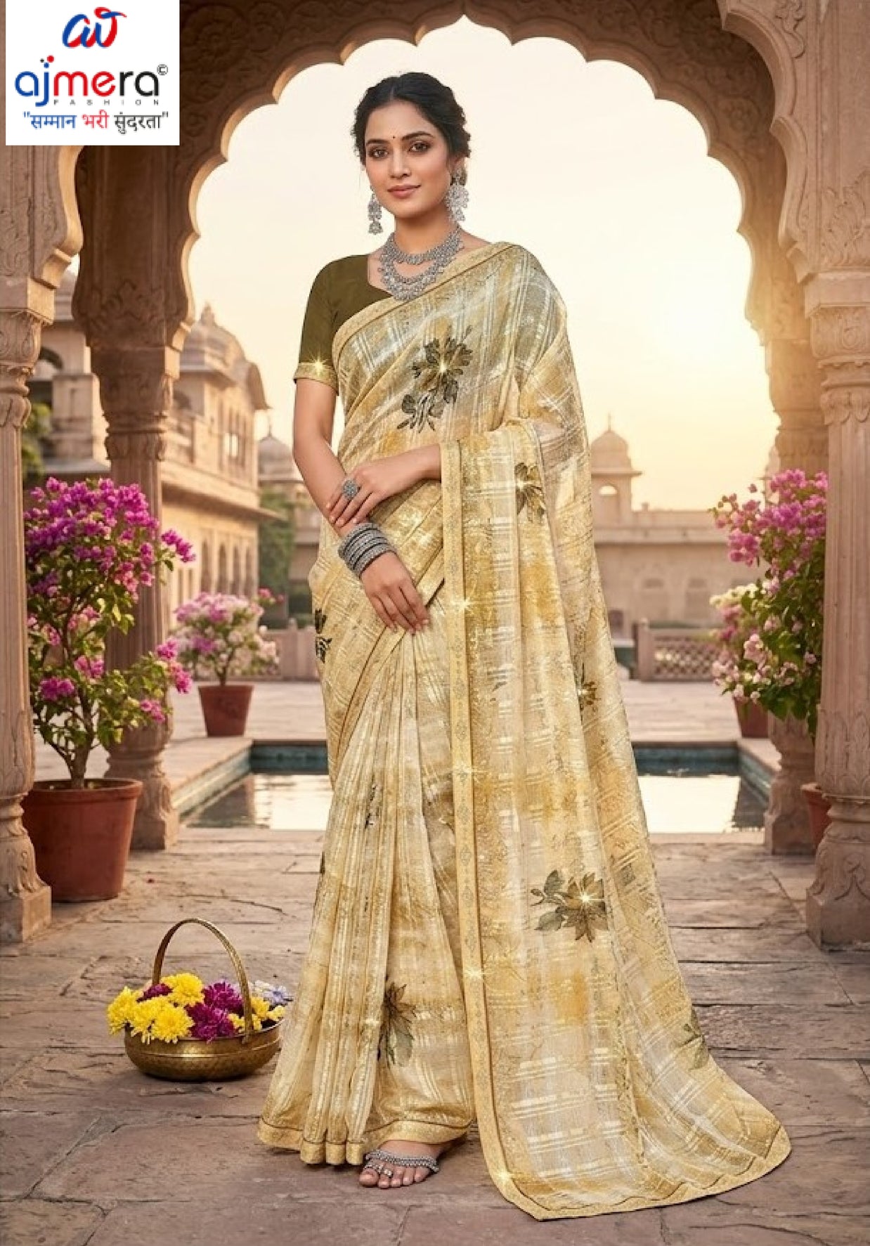 Chic Printed Saree with Blouse Piece for Sophisticated Ethnic Style | PRM-BALI
