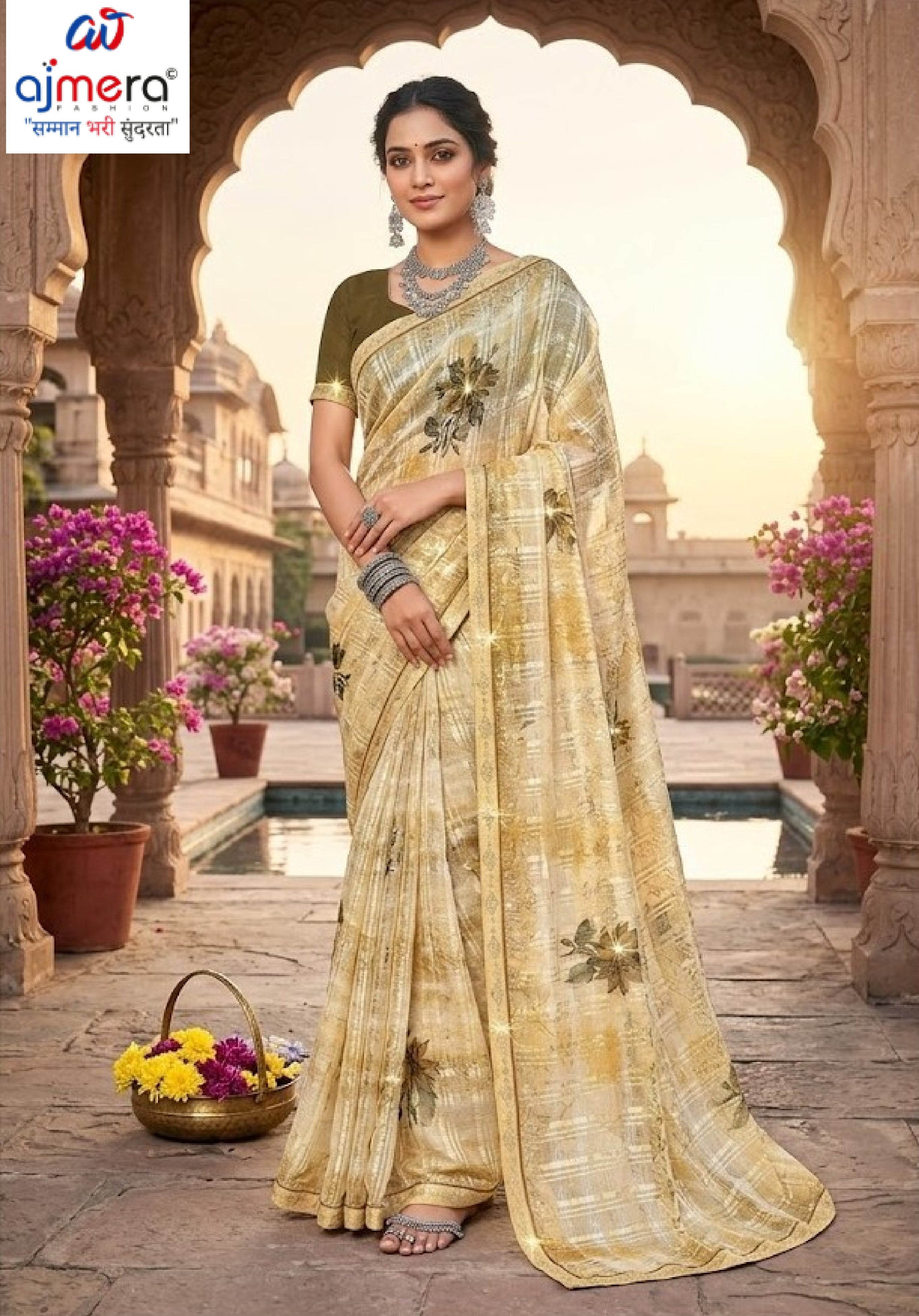 Chic Printed Saree with Blouse Piece for Sophisticated Ethnic Style | PRM-BALI