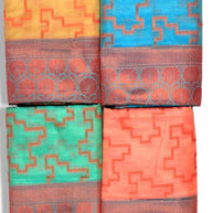 Elegant Jacquard Silk Saree with Designer Blouse Piece for Festive Elegance | DMS(M)-KESHRI SILK