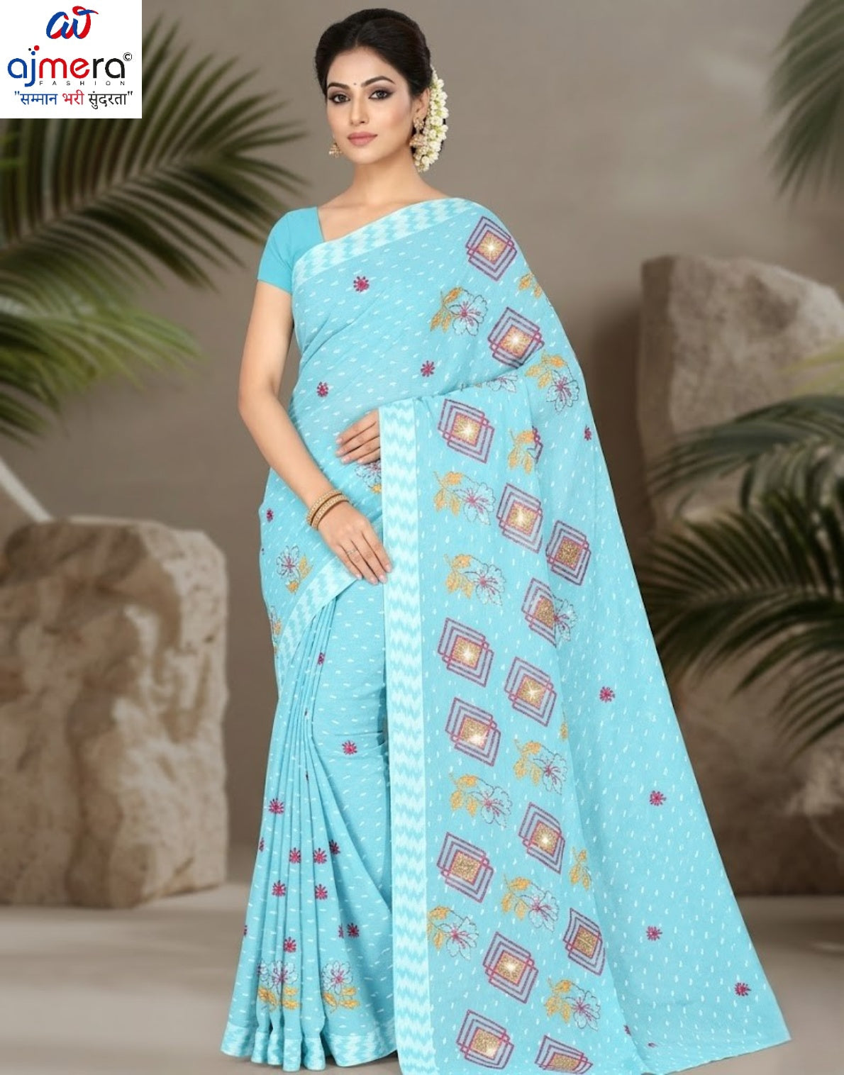 Wholesale Cotton Saree with Without Blouse for Premium Ethnic and Traditional Wear | PJA-SATSANG
