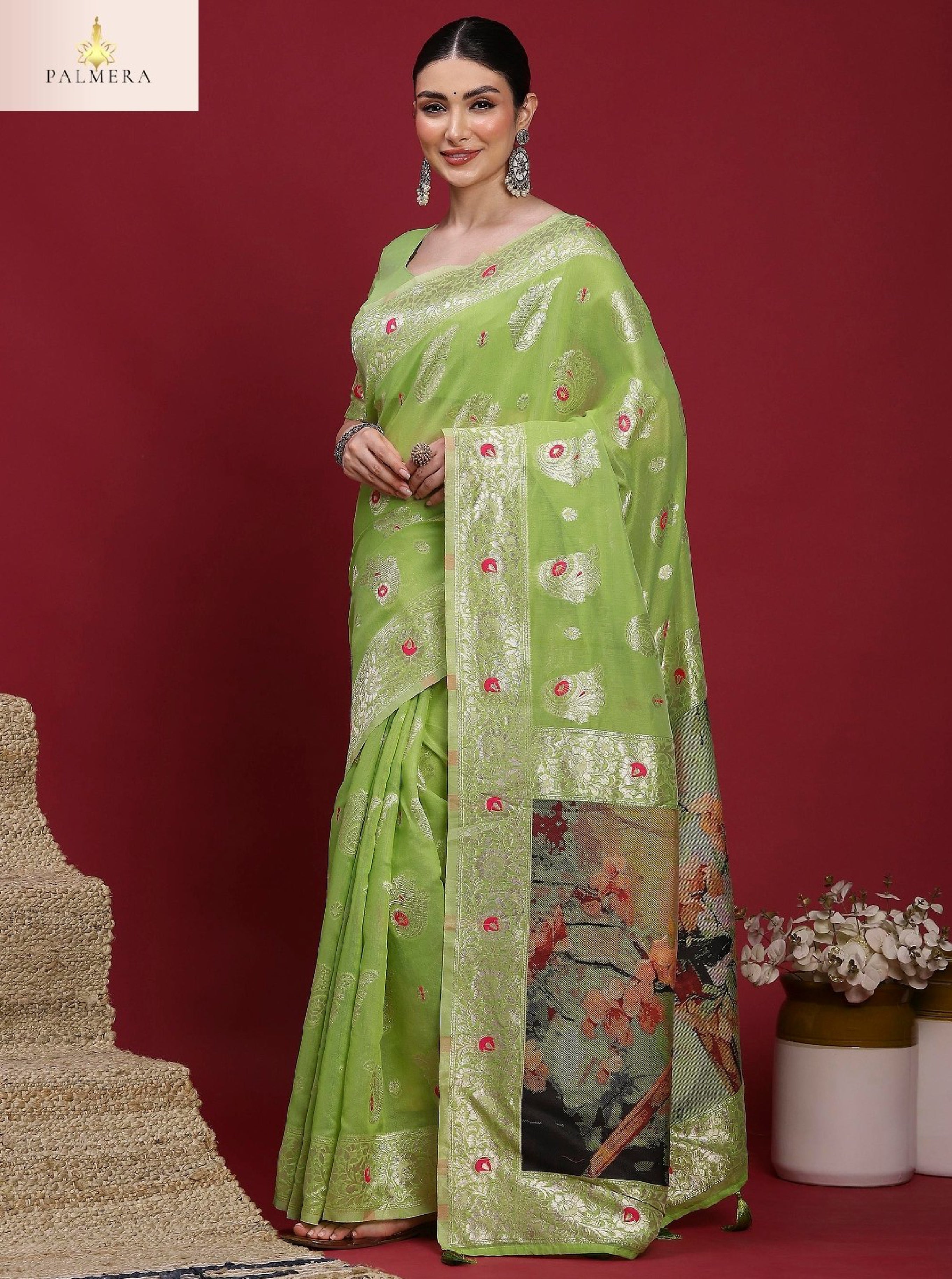 Palmera Saree Manufacturer and Palmera Saree Supplier | ALL-VANAYA-07