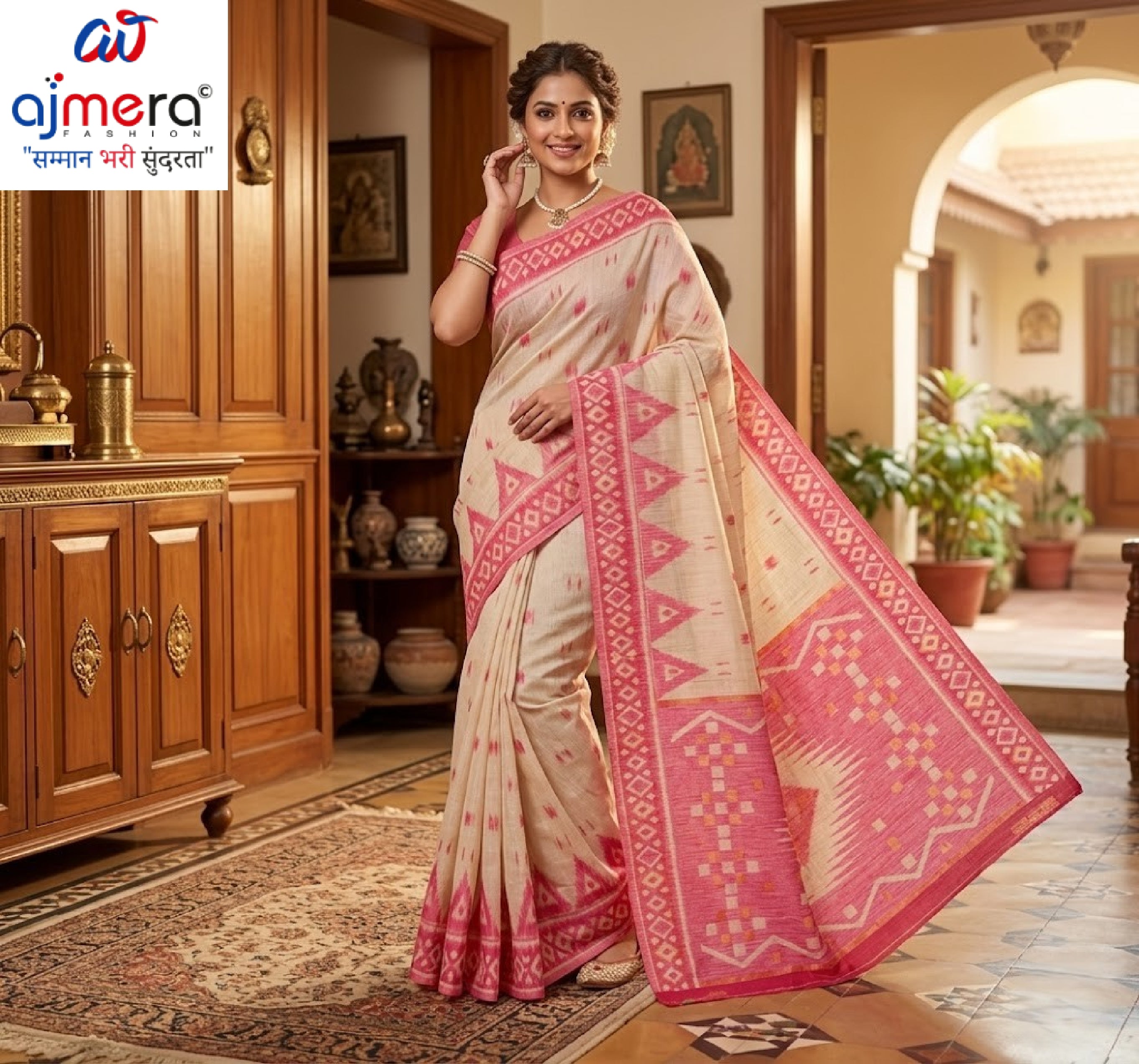 Exclusive Jacquard Silk Saree with Blouse Piece for Premium Cultural Wear | DBU-JAMDANI COTTON VOL-11
