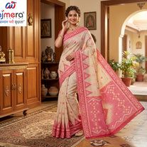 Exclusive Jacquard Silk Saree with Blouse Piece for Premium Cultural Wear | DBU-JAMDANI COTTON VOL-11