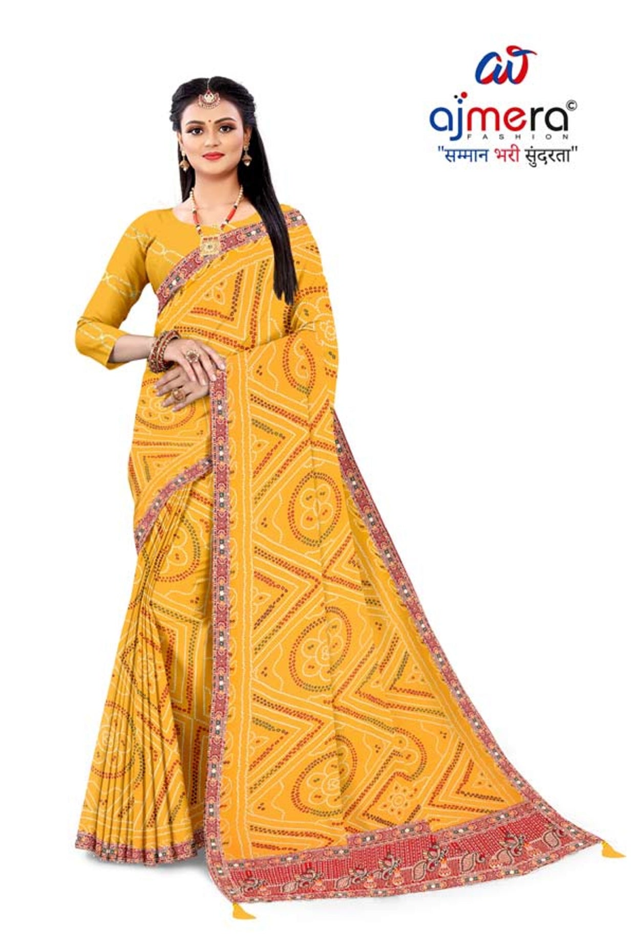 Georgette Print Loose Saree with Blouse for Premium Ethnic and Traditional Wear | TD-SUDHATI