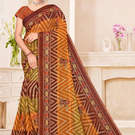 Stylish Printed Saree with Blouse Piece for Traditional Celebrations  | SNR-DHURANDHAR