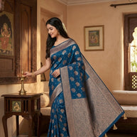 Detailed Jacquard Silk Saree With Blouse Piece | DBU-BANARASI SILK VOL-06