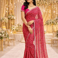 Premium Printed Saree without Blouse for Ethnic Elegance | JS-SAROJ