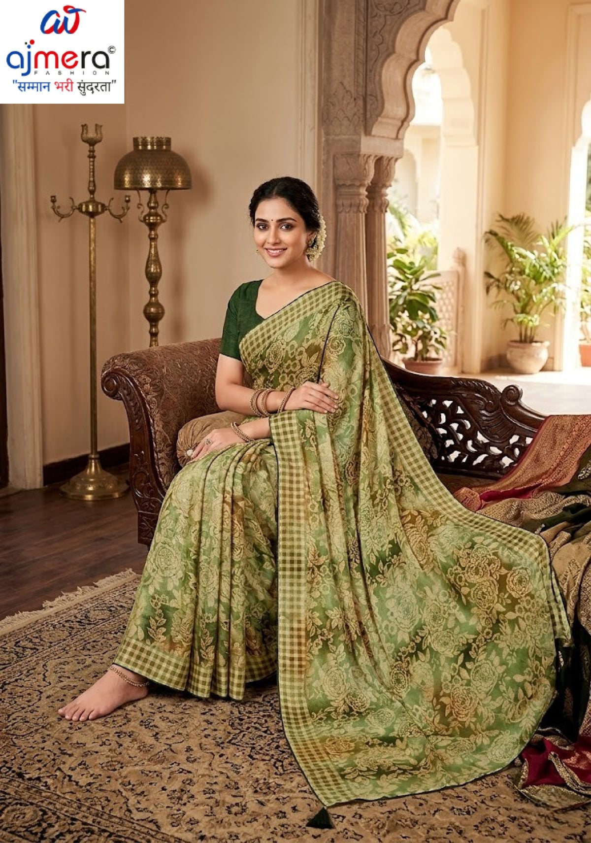 Designer Printed Saree with Blouse Piece for Special Occasions  | RDD-MARTINI