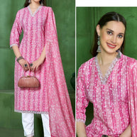 Plus Size Designer Kurti Set for Women | ISO-INAYAT-A