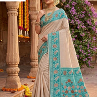 Luxury Jacquard Silk Saree with Blouse Piece for Wedding & Party Wear | TUL-AARADHNA COTTON