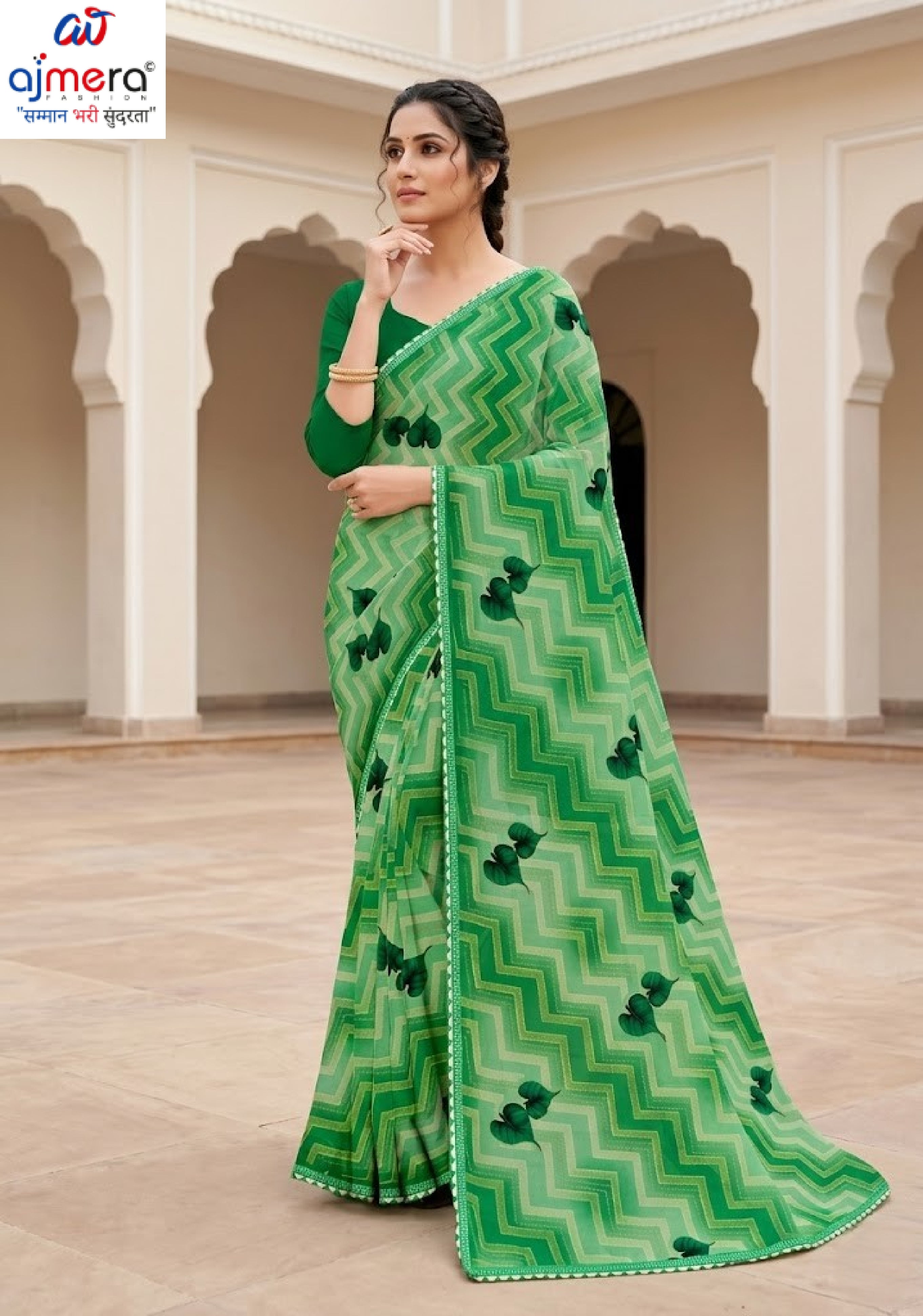 Weightless Print Loose Saree with Blouse for Premium Ethnic and Traditional Wear | CAS-DELHI SWEET