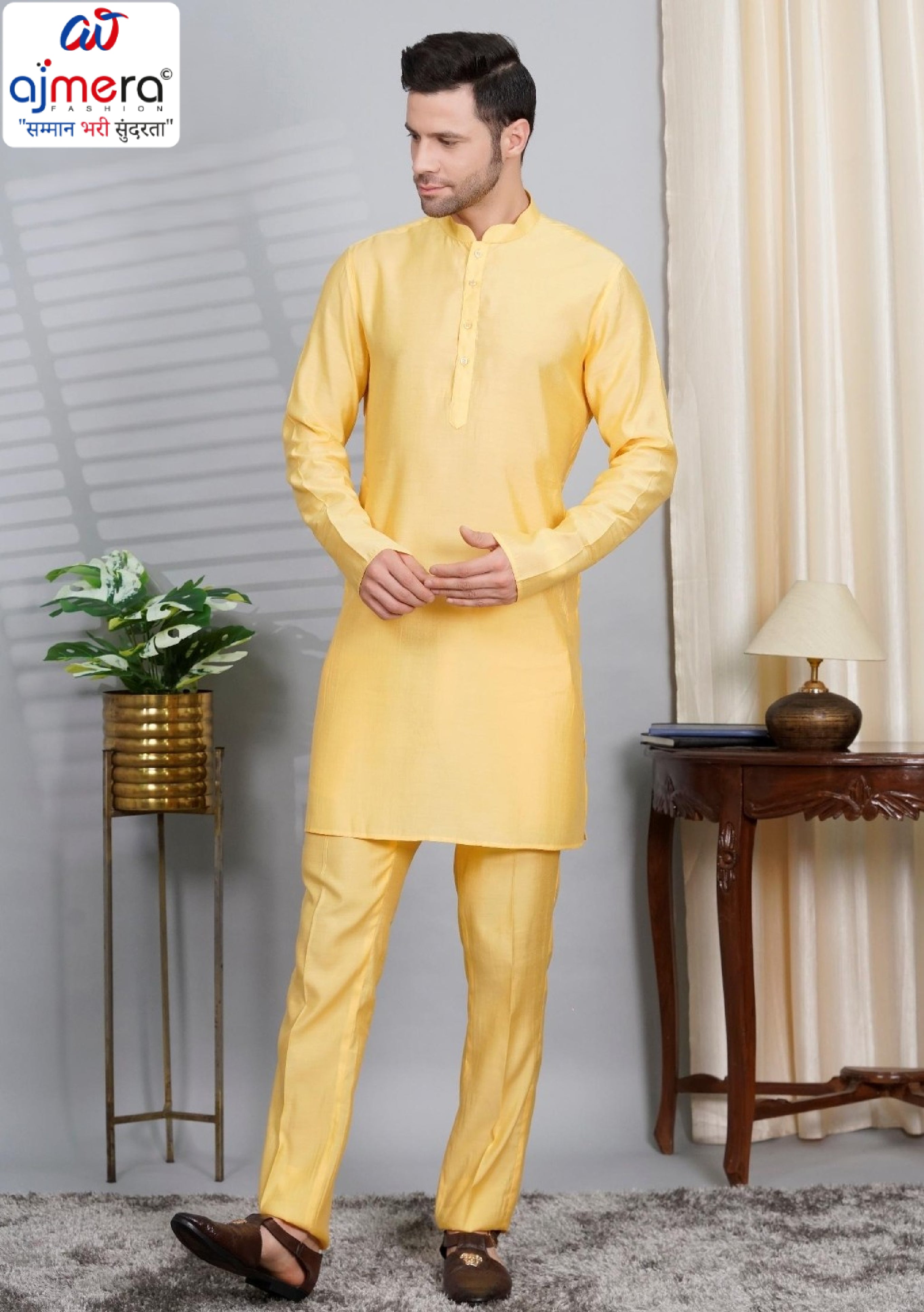 Premium Men's Kurta & Payjama for Wedding & Festive Wear | SNA-MKP12143