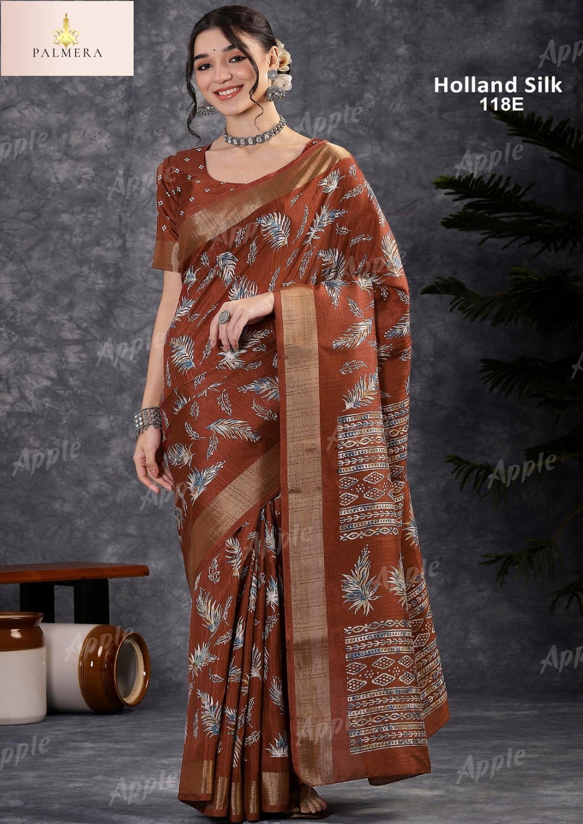 Holland Silk Kota Silk Saree with Blouse for Premium Ethnic and Traditional Wear | ALL-HOLLAND SILK-118
