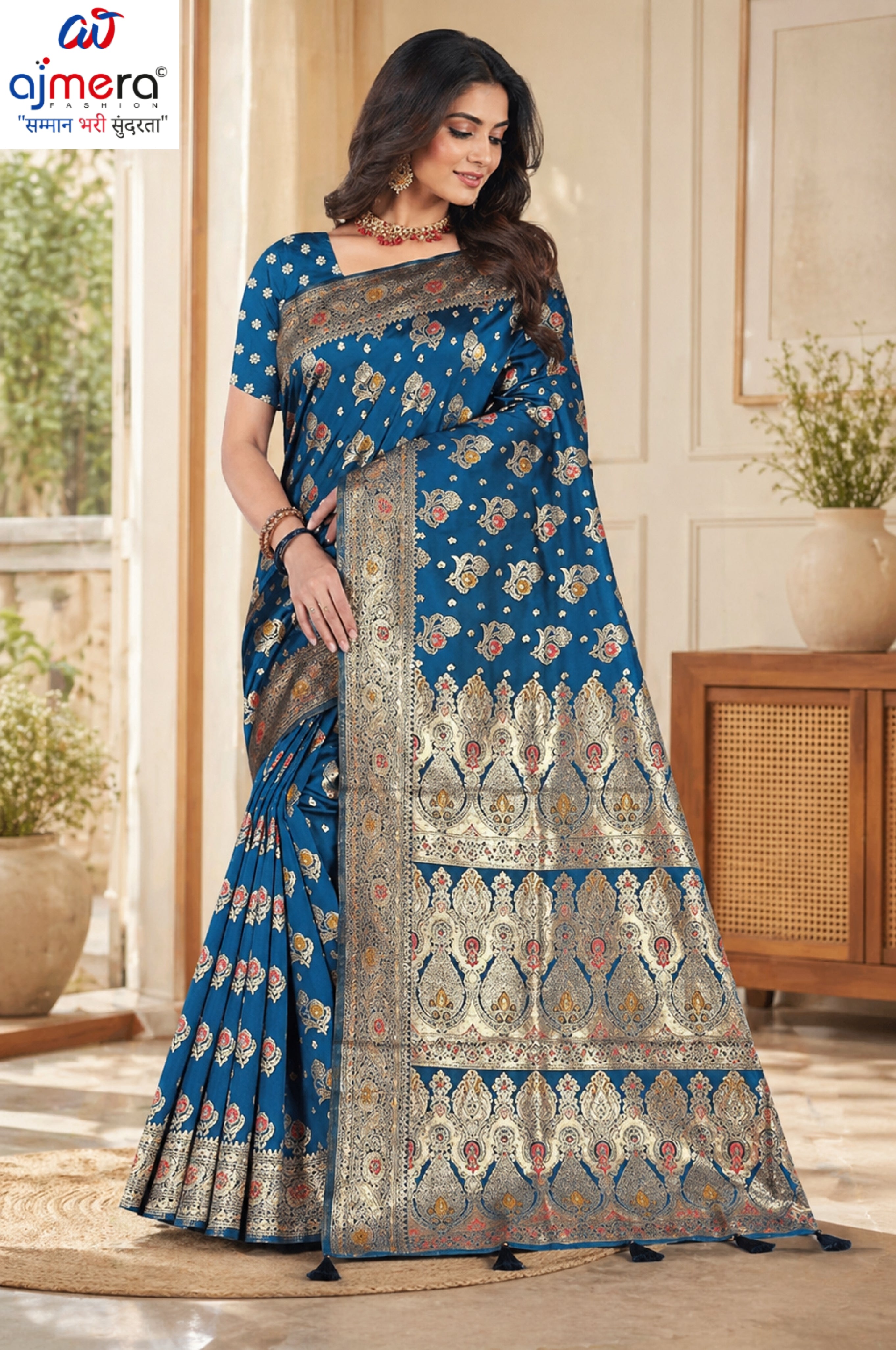 Luxury Jacquard Silk Saree with Blouse Piece for Wedding & Party Wear | TUL-CLEAR SILK VOL-23