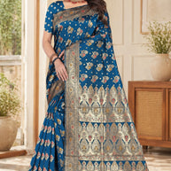 Luxury Jacquard Silk Saree with Blouse Piece for Wedding & Party Wear | TUL-CLEAR SILK VOL-23