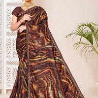 Contemporary Printed Saree with Blouse Piece for Premium Wear | SNR-SPACE