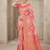 Luxury Charm Jacquard Silk Saree Without Blouse | TUL-AMRIT LOVE COTTON