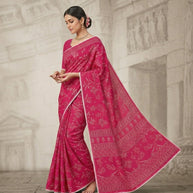 Trendy Printed Saree with Blouse Piece for Women’s Ethnic Wardrobe  | GLC-ANGEL