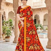 Beautiful Printed Saree with Blouse Piece for Cultural Celebrations | GLC-PALAV