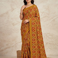 Classic Printed Saree with Blouse Piece for Timeless Traditional Style | SSR-ARPAN