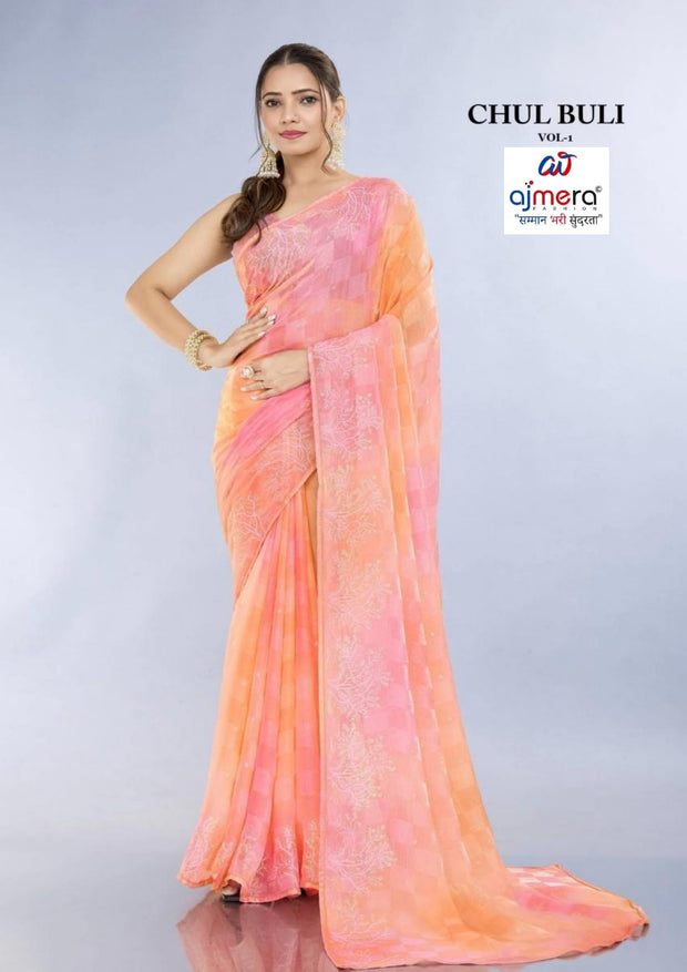 Contemporary Printed Saree with Blouse Piece for Premium Wear  | RMF-CHULBULI VOL-01
