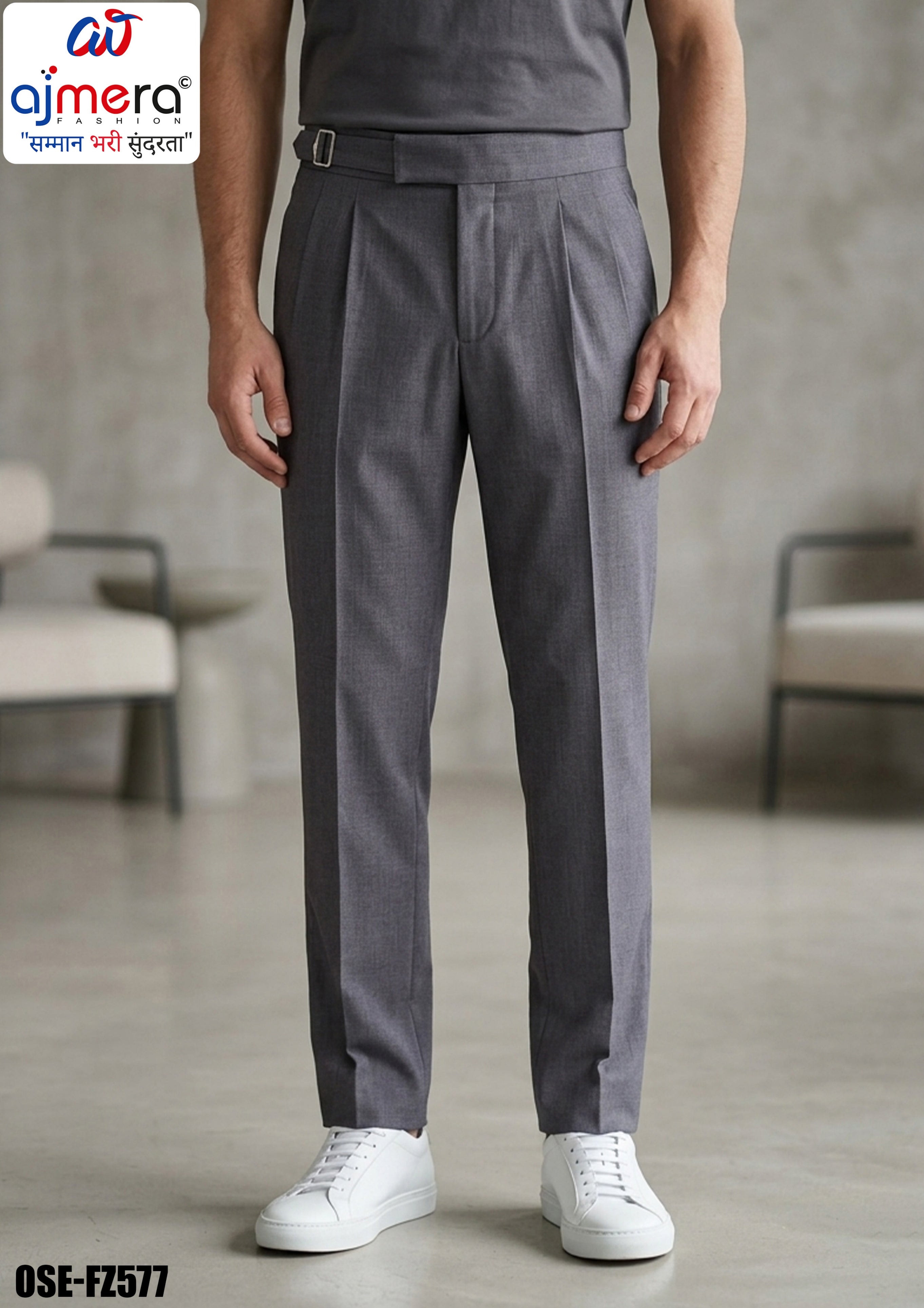 Premium Men's Formal Pant for Office & Business Wear | OSE-FZ577