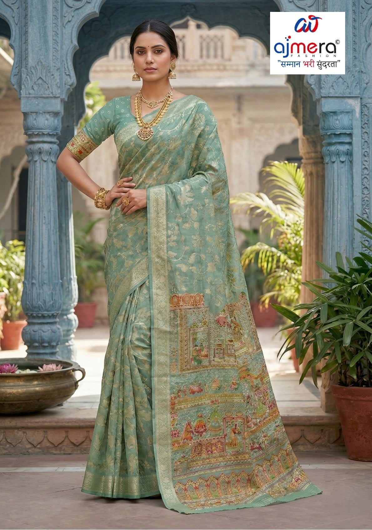 Graceful Printed Saree with Blouse Piece for Modern Ethnic Fashion | RMF-MAHIMA VOL-10