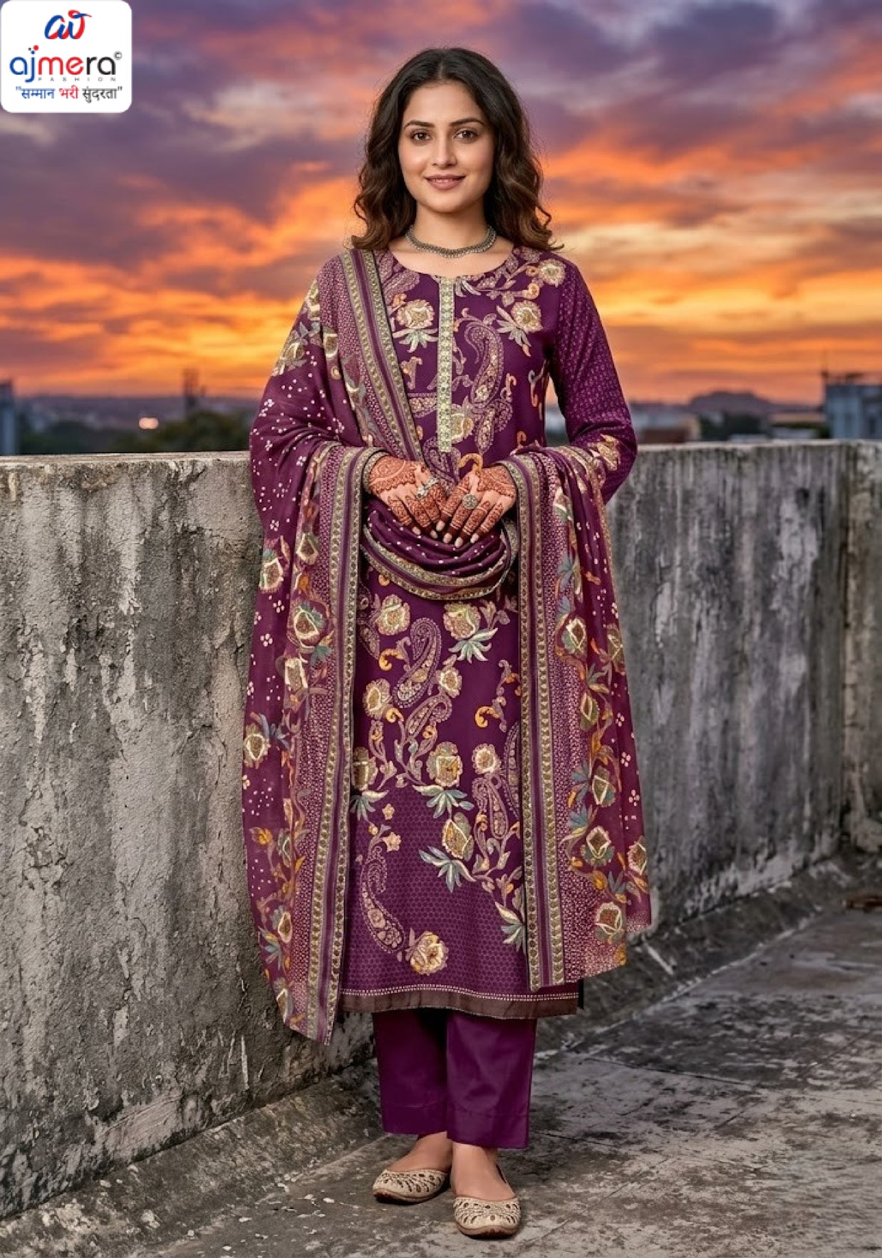 Ladies Cotton Unstitched Suit | VAS-BOSCO
