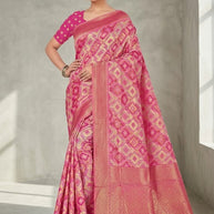 Stylish Jacquard Silk Saree with Blouse Piece for Festive Collection | TUL-CHANDRAMUKHI COTTON VOL-01