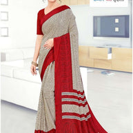 Printed Print Loose Saree without Blouse for Premium Ethnic and Traditional Wear | SIP-MISS WORLD