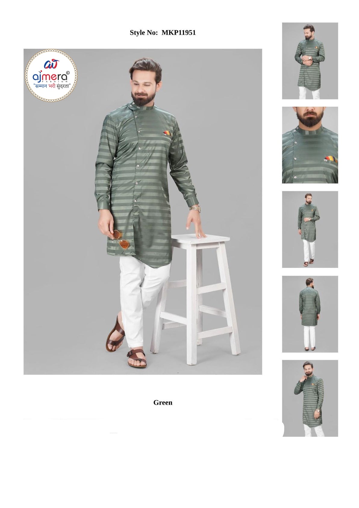 Premium Men's Kurta & Payjama for Wedding & Festive Wear | SNA-MKP11951