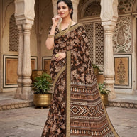 Designer Printed Saree with Blouse Piece for Special Occasions | GLC-ROYAL LADY