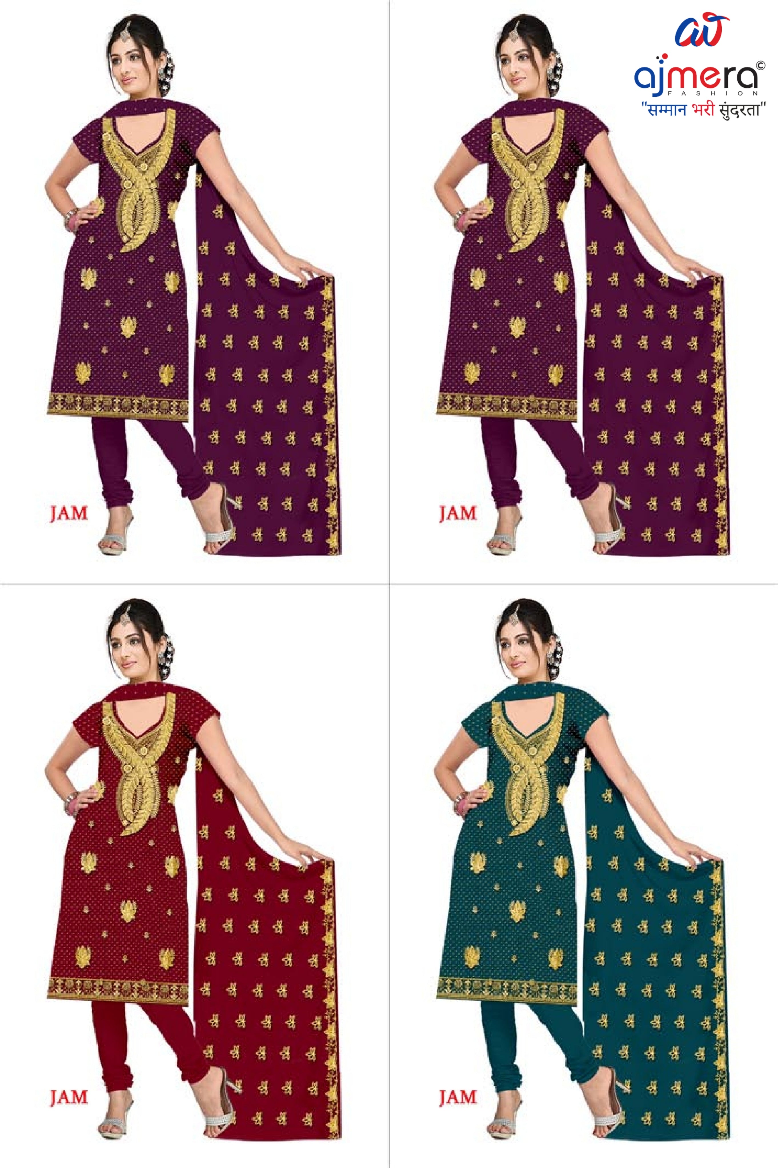 Elegant Jaam Premium Unstitched Suit Material | RPY-RIVER SPACE-5